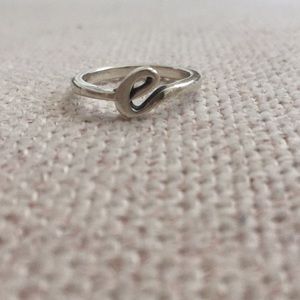 James Avery silver script ring!